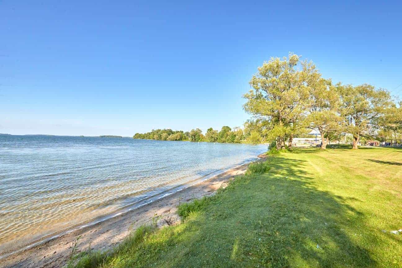 Waterfront location in Orillia with walkable access to local amenities