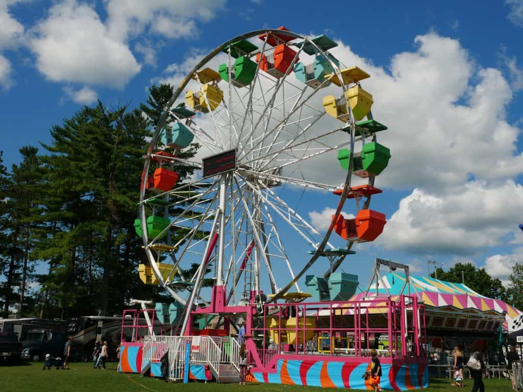 Ferris Wheel at Alliston Potato Fest Midway. 
