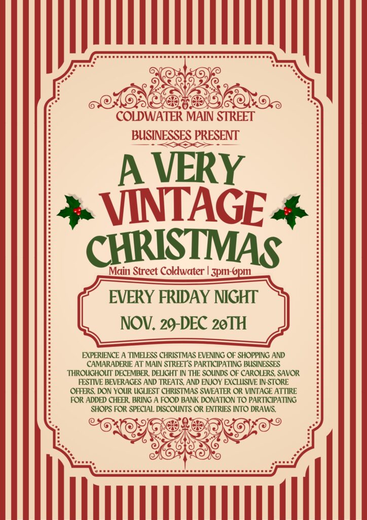 a graphic created for A Very Vintage Christmas.