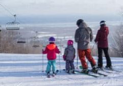 Families Skiing